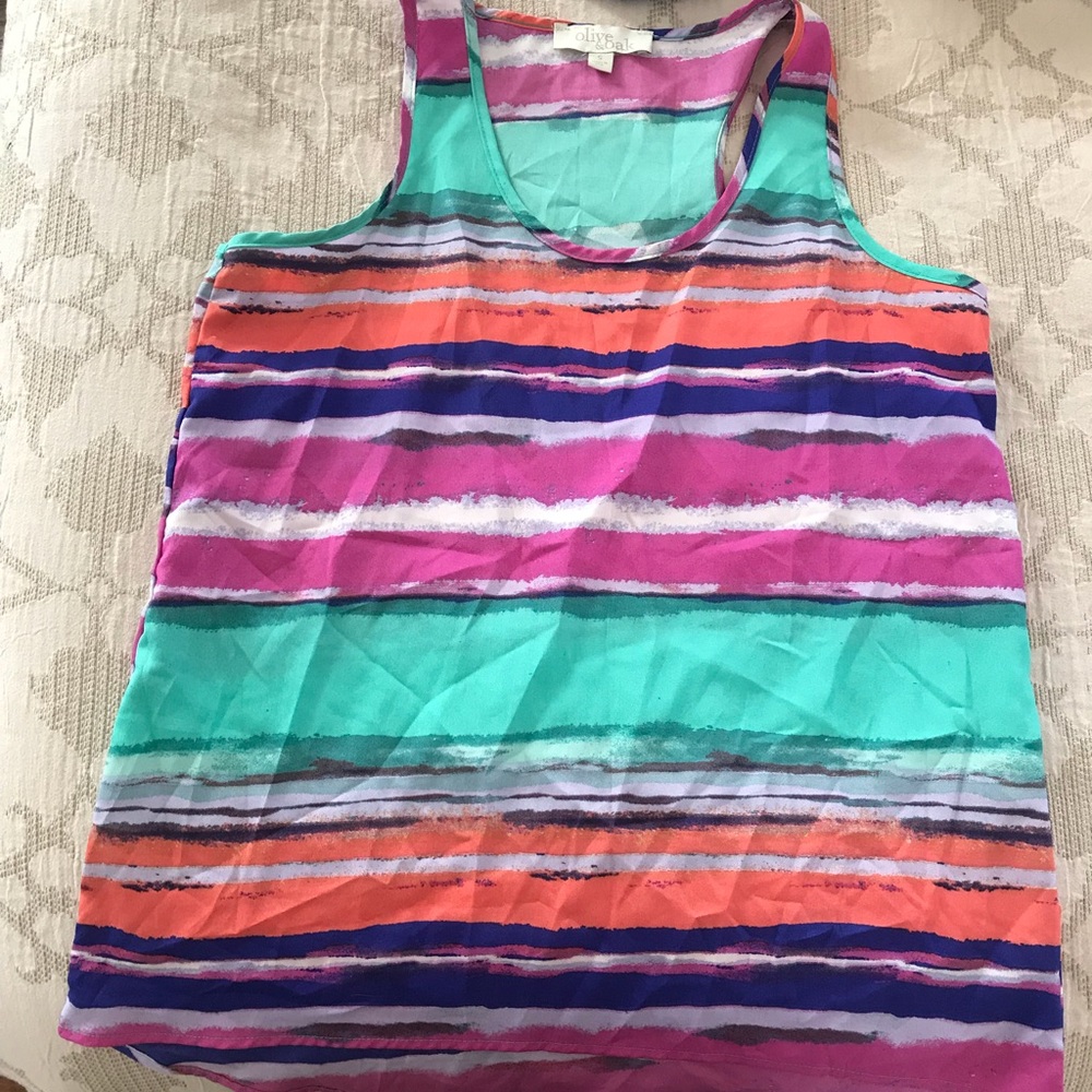 Water color stripe blouse